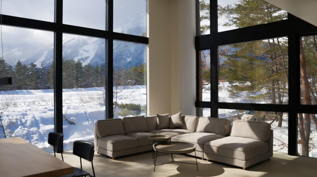 Aura Chalet living area